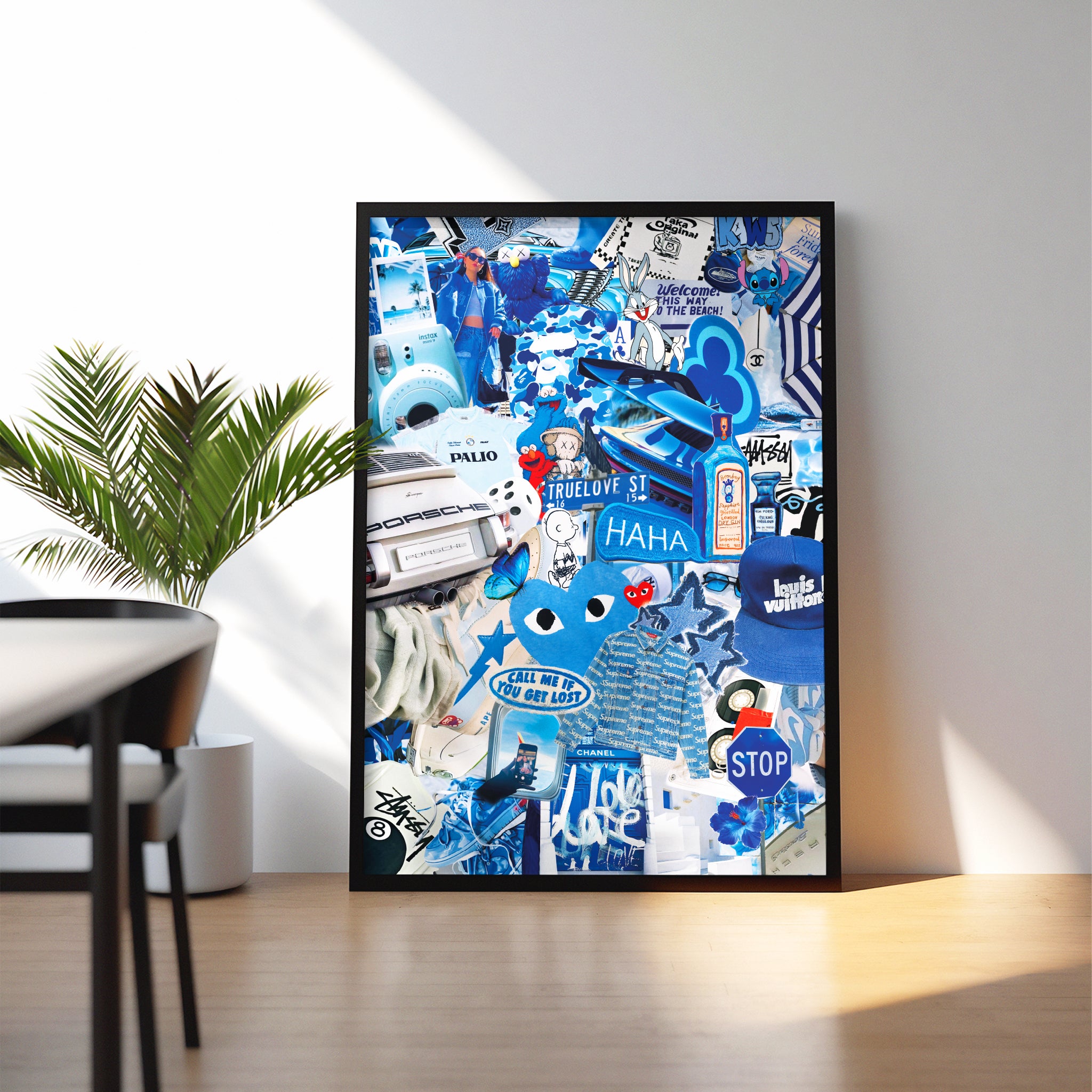 BLUE SUMMER COLLAGE
