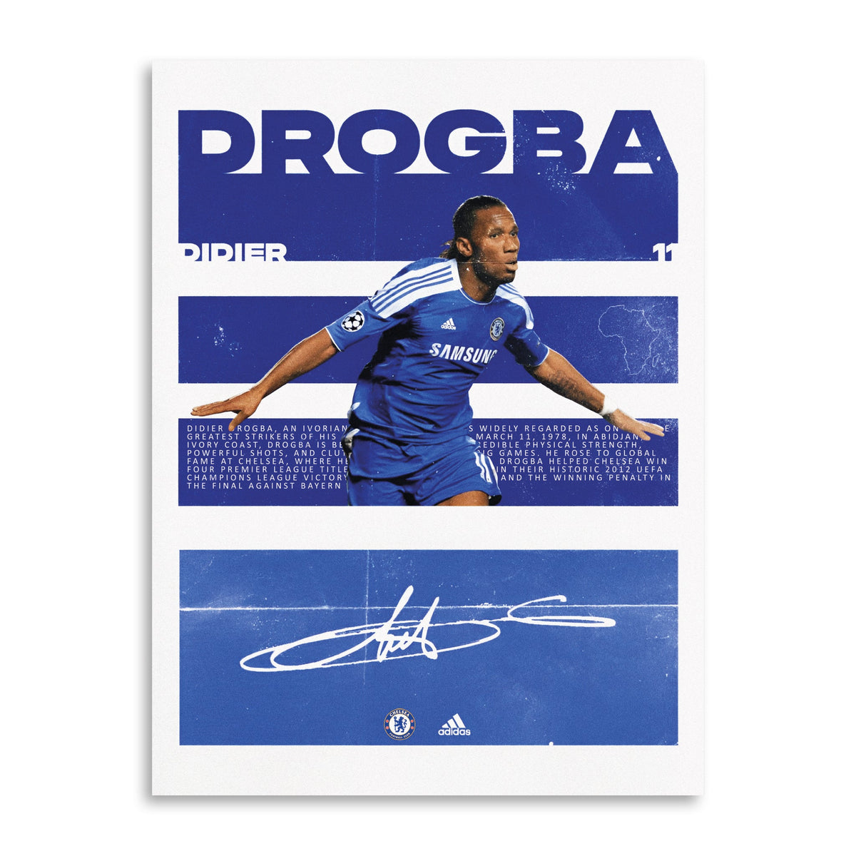 Drogba Sticker DIDIER DROGBA