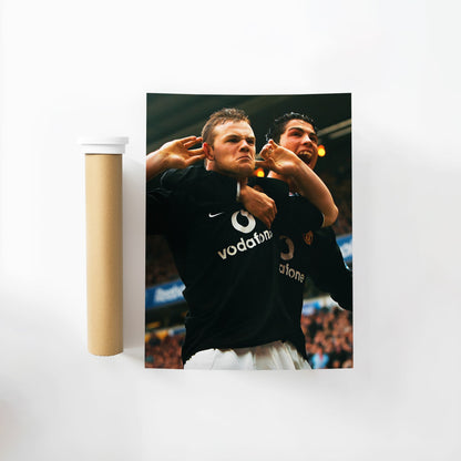 CRISTIANO RONALDO x WAYNE ROONEY - Posterspub